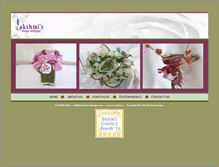 Tablet Screenshot of lakshmisfloraldesigns.com